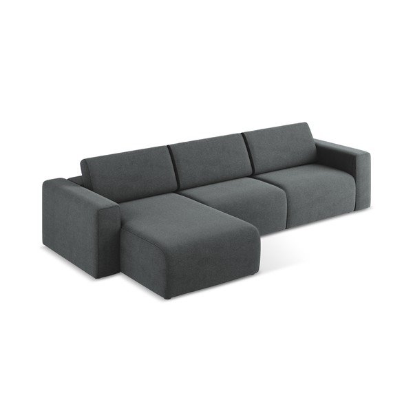 Pelēks modulārais stūra dīvāns (ar kreiso stūri) Kalea – Makamii-image-3