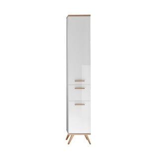 Balts augsts vannas istabas skapītis 36x205 cm Set 923 - Pelipal