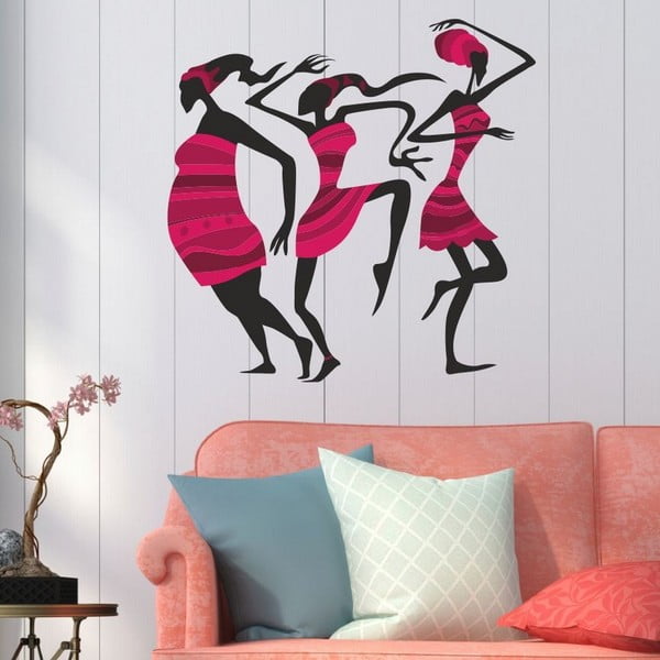 Dekoratīvā sienas uzlīme Pink Woman