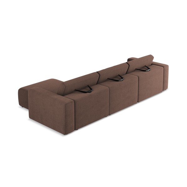 Rozā modulārais stūra dīvāns (ar labo stūri) Kalea – Makamii-image-4