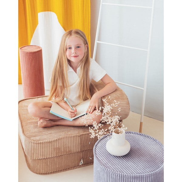 Zils velveta bērnu pufs – Wigiwama-image-4