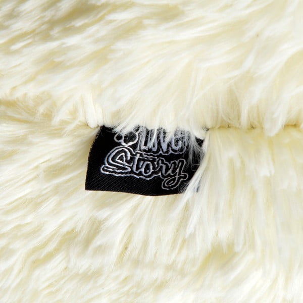 Krēmkrāsas gulta suņiem ø 95 cm – Love Story-image-2