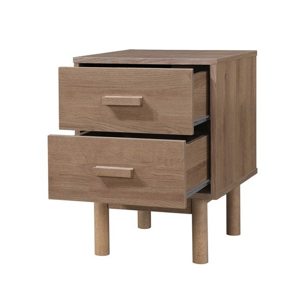 Dabīga toņa naktsskapītis ar ozolkoka imitāciju Melanie – Støraa-image-3