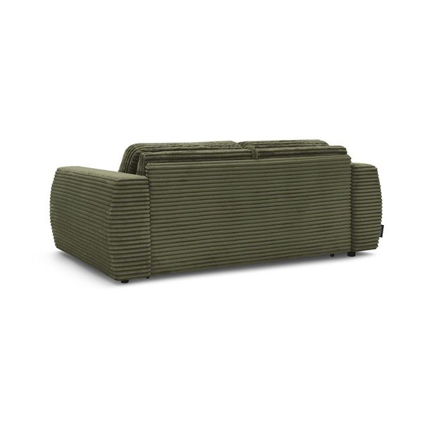 Zaļš velveta dīvāns gulēšanai/salokāms 240 cm Hugo – Bobochic Paris-image-4