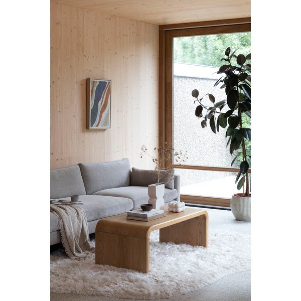 Dabīga toņa žurnālgaldiņš ar ozolkoka imitāciju 60x120 cm Brave – Zuiver-image-1