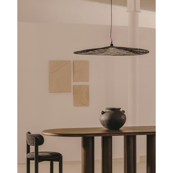 Melna piekaramā lampa ø 100 cm Makai – Kave Home-image-1
