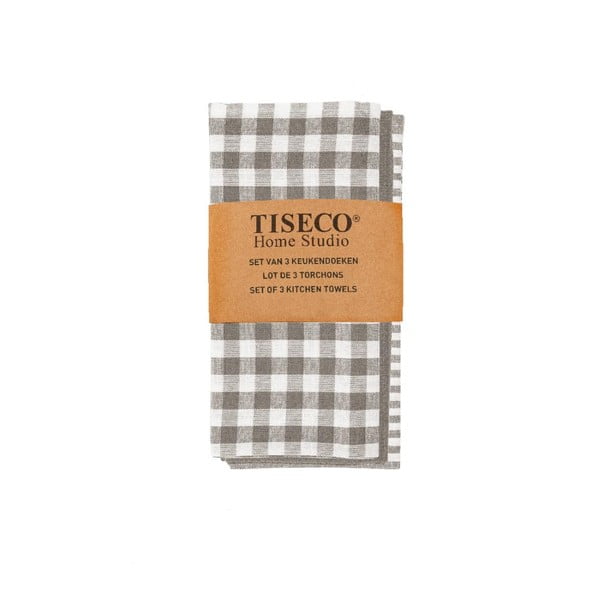 Kokvilnas dvieļu komplekts (3 gab.) 70x50 cm Lines – Tiseco Home Studio-image-1