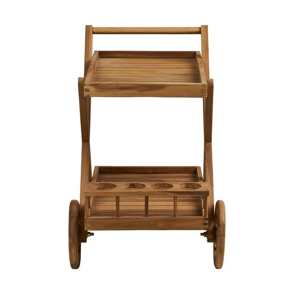 Masīvkoka servēšanas galdiņš uz riteņiem 50x86 cm Pasaku – House Nordic-image-4