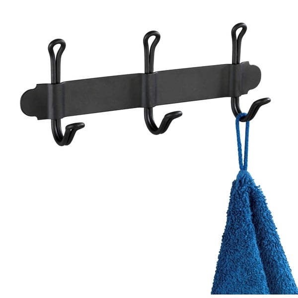 Melns trīsdaļīgs pašturošs sienas āķis Wenko Nostalgia-image-3