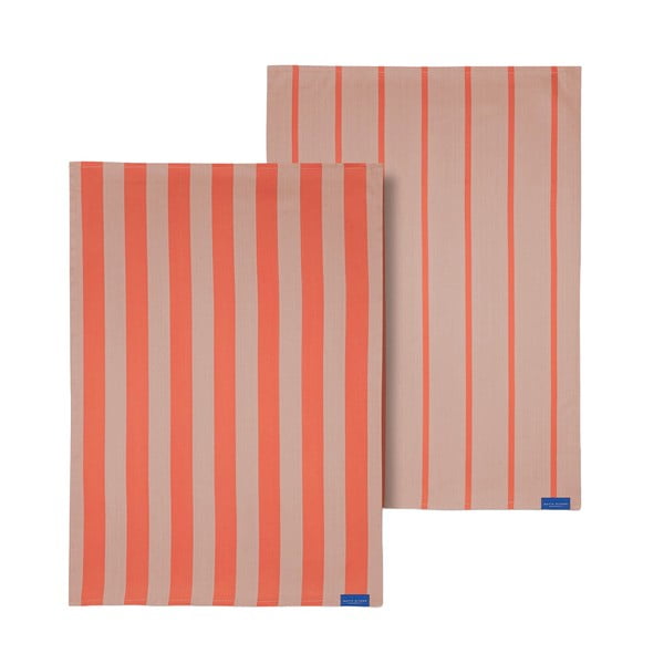 Kokvilnas trauku dvieļi (2 gab.) 50x70 cm Stripes – Mette Ditmer Denmark