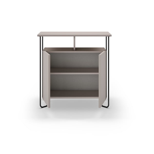 Pelēks/bēšs skapītis 80x80 cm Dilly – Marckeric-image-3