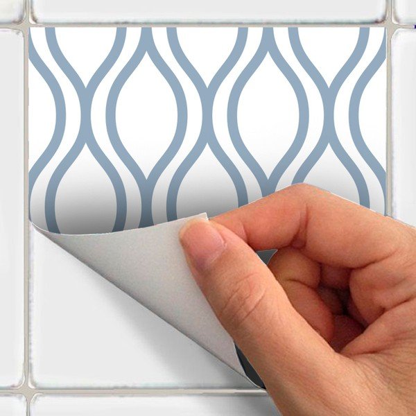Komplekts no 24 sienas uzlīmes Ambiance Sienas uzlīmes Scandinavian Tiles Kiev, 10 x 10 cm-image-3