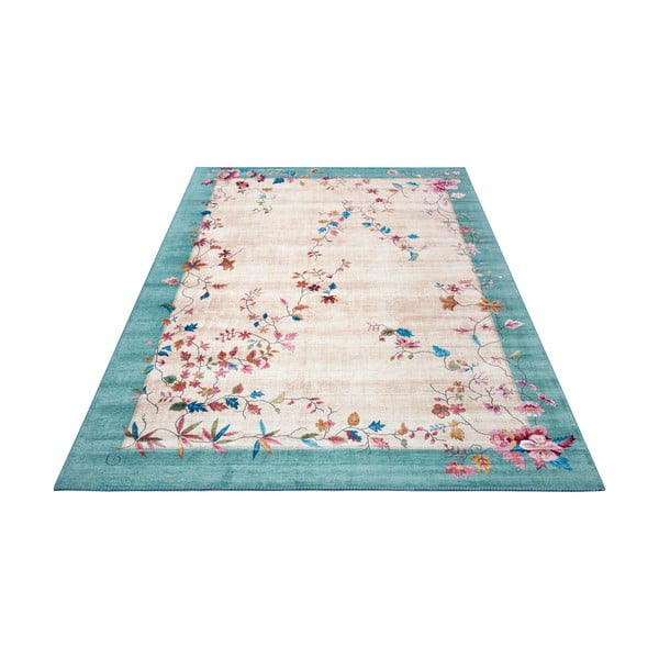 Krēmkrāsas/tirkīzzils paklājs 120x160 cm Amira – Hanse Home-image-3