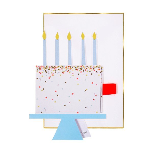 Apsveikumu kartīte Cake Slice – Meri Meri-image-1
