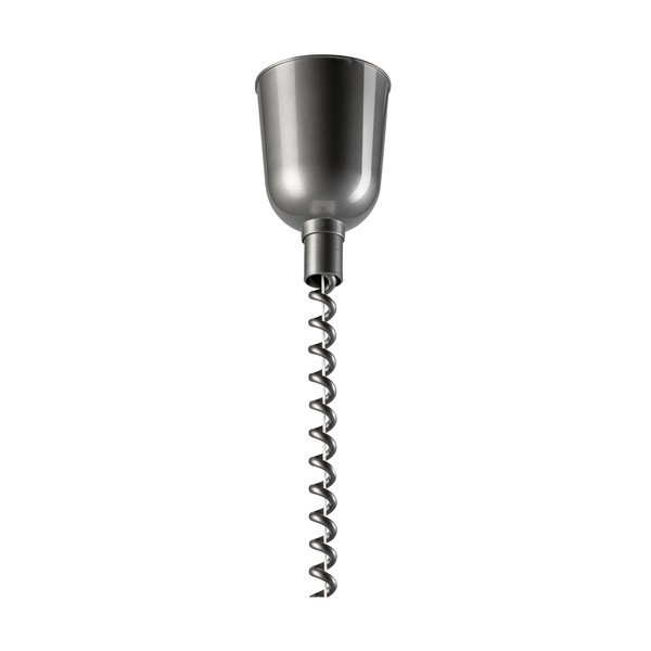 Sudraba krāsas/dabīga toņa piekaramā lampa ar stikla abažūru ø 30 cm Ciara – LAMKUR-image-3