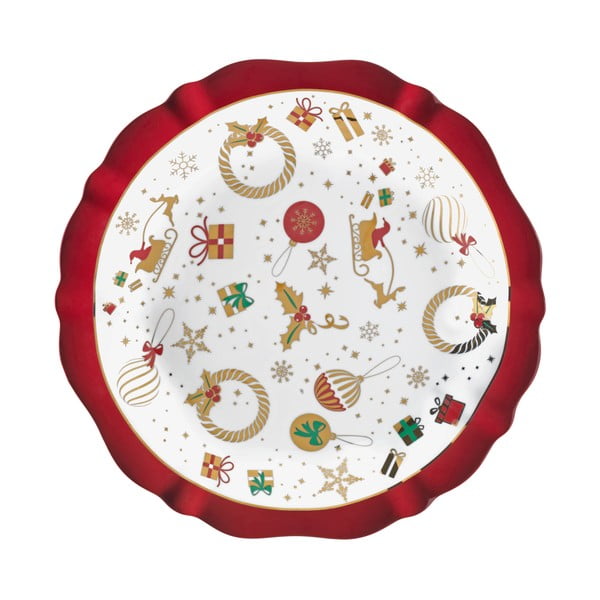 Porcelāna servēšanas šķīvis ar Ziemassvētku motīvu Brandani Alleluia, ⌀ 30 cm