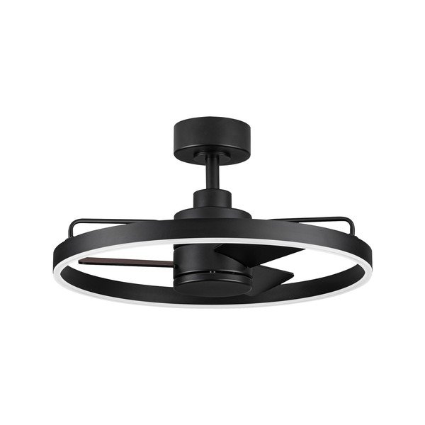Matēti melna metāla LED griestu lampa ar regulējamu spilgtumu Lunair – Nova Luce