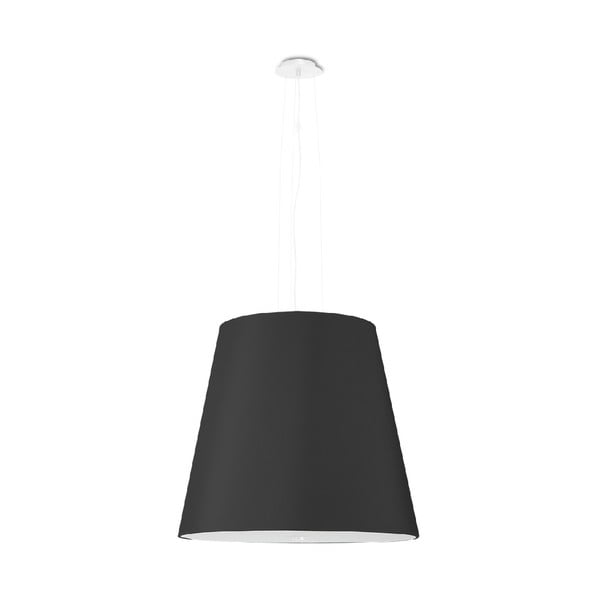 Melna piekaramā lampa ar stikla abažūru ø 50 cm Tresco – Nice Lamps