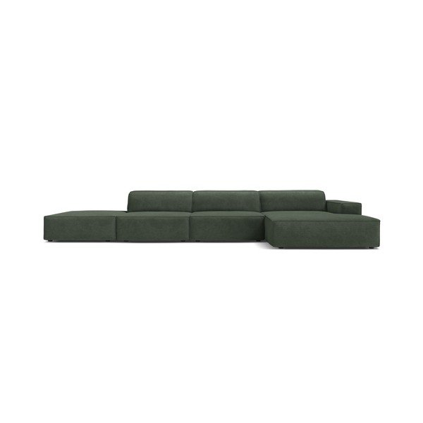 Zaļganzils modulārais stūra dīvāns (ar labo stūri/ar zvilni) Jodie – Micadoni -image-2