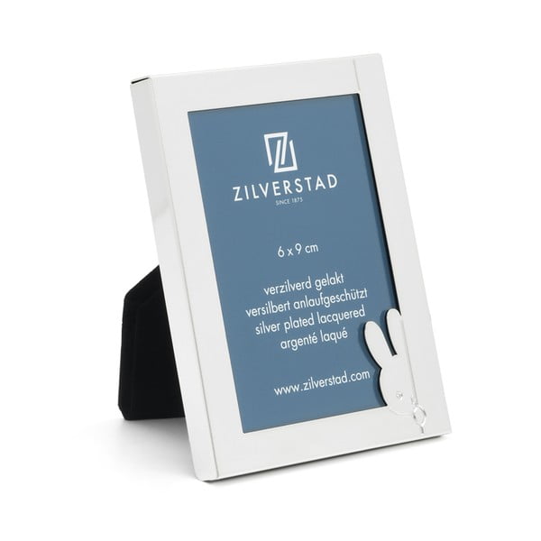 Sudraba krāsas metāla stāvošs foto rāmis 8x10 cm Miffy – Zilverstad-image-3