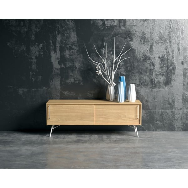 TV galdiņš ar baltām kājām Woodman Ashburn-image-1