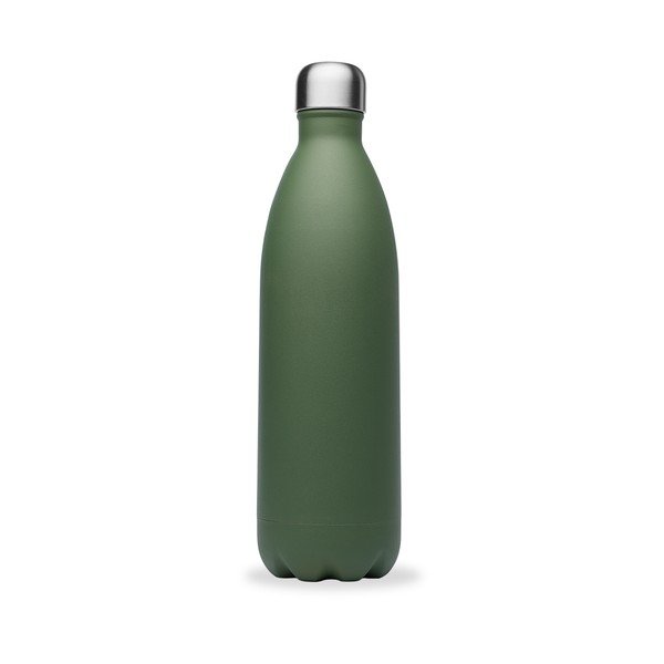 Zaļa nerūsējošā tērauda ceļojumu  pudele 1 l Granite – Qwetch-image-2
