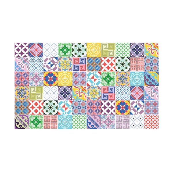 60 sienas uzlīmju komplekts Ambiance Vintage Artistic Tiles, 10 x 10 cm-image-2
