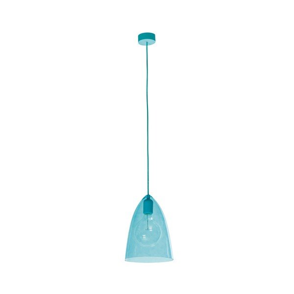 Zila griestu lampa SULION Glassy