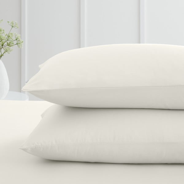 Spilvendrānas no kokvilnas perkala (2 gab.) 50x75 cm Cotton Percale – Bianca-image-1