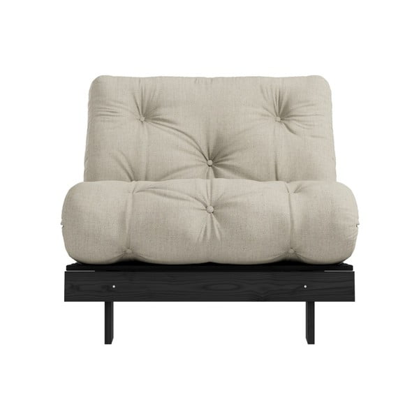 Izvelkamais krēsls Karup Design Roots Black/Linen Beige-image-3