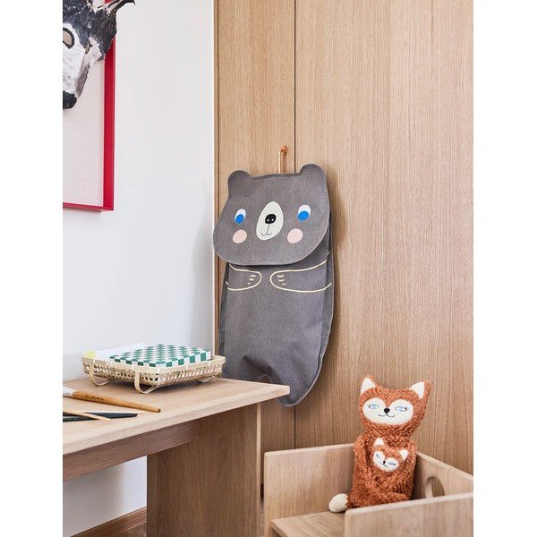 Brūns tekstila piekaramais organizators Darling Bear – OYOY Mini-image-1