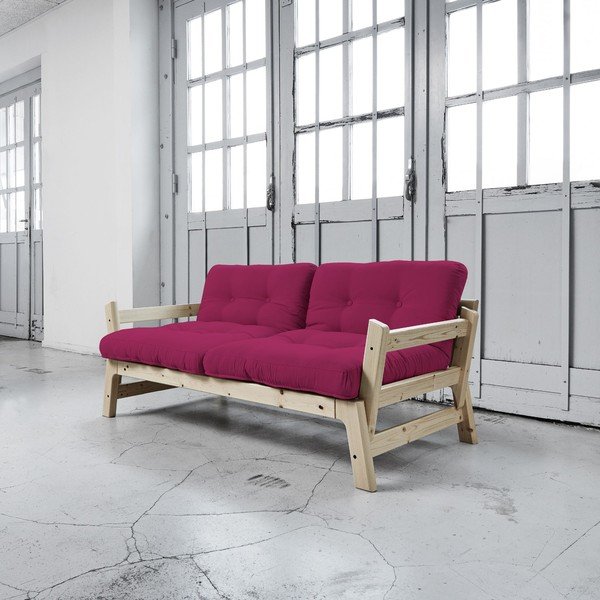 Dīvāns gulta Karup Step Natural/Pink-image-3