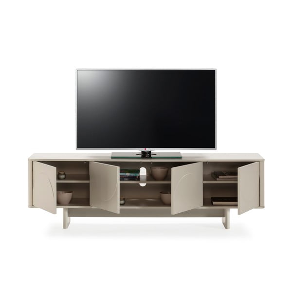 Krēmkrāsas TV galdiņš 180x55x40 cm Solei – MOME-image-2