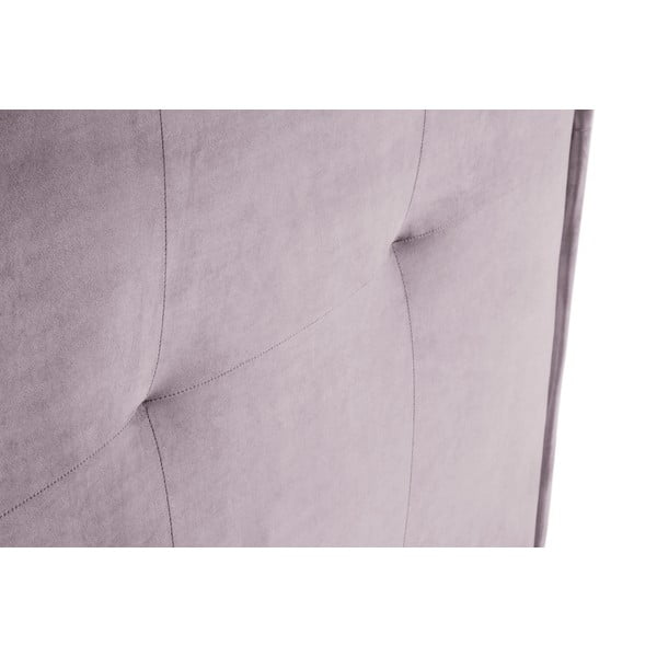 Gaiši rozā gultas galvgalis 140x120 cm Monica – Milo Casa-image-1