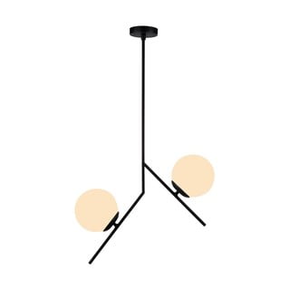 Melna piekarama lampa Squid Lighting Diagonal, augstums 74 cm