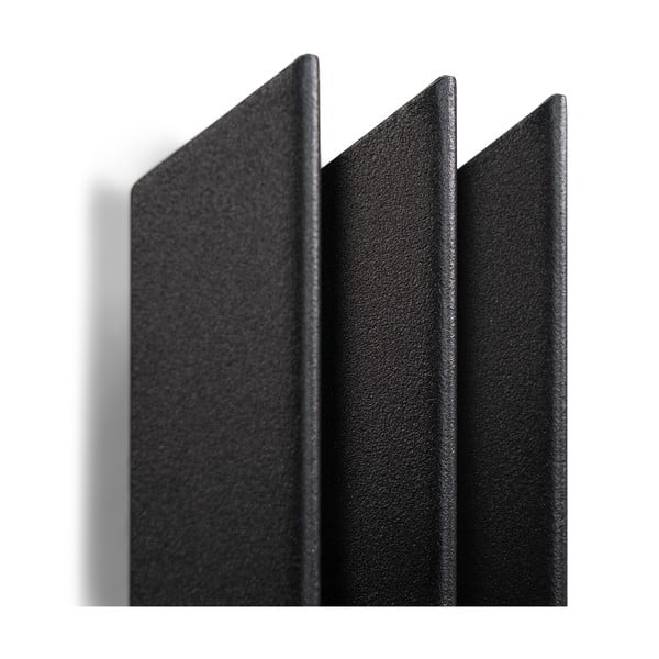 Melns metāla sienas pakaramais 13 cm Sensu – Spinder Design-image-3