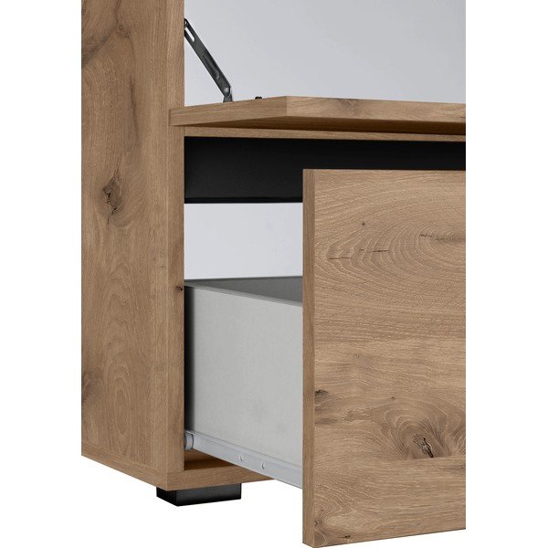 Dabīga toņa skapītis zem izlietnes ar ozolkoka imitāciju 60x55 cm Wisla – Støraa-image-1