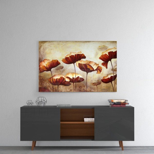 Stikla glezna Insigne Poppy, 72 x 46 cm-image-1
