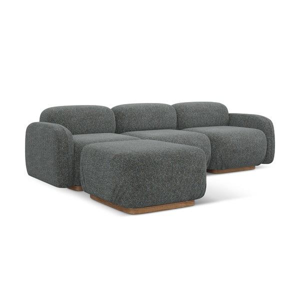 Pelēks modulārais stūra dīvāns (ar maināmu stūri) Ailani – Makamii-image-3