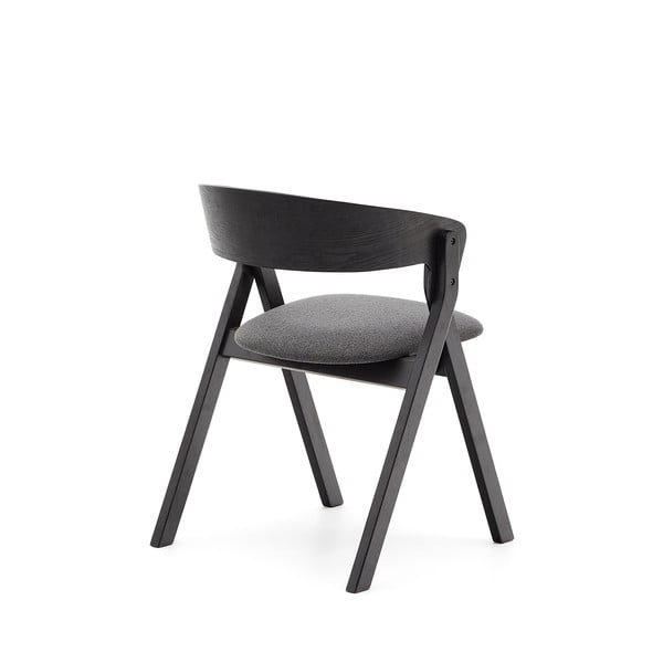 Melns pusdienu krēsls Godia – Kave Home-image-4