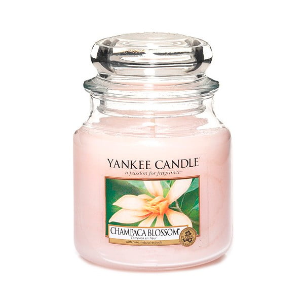 Aromatizēta svece Yankee Candle Flower Magnolia Champaca, degšanas laiks 65 - 90 stundas