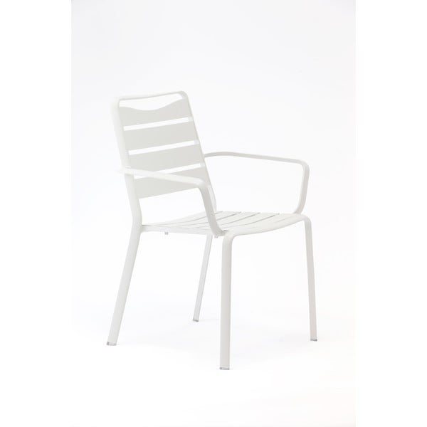 Balti metāla dārza krēsli (4 gab.) Spring – Ezeis