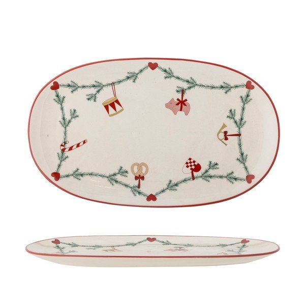 Akmensmasas paplāte ar Ziemassvētku motīvu 23x38,5 cm Yule – Bloomingville-image-3
