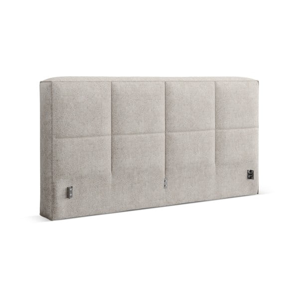 Bēšs polsterēts gultas galvgalis 249x100 cm Darren – Micadoni 