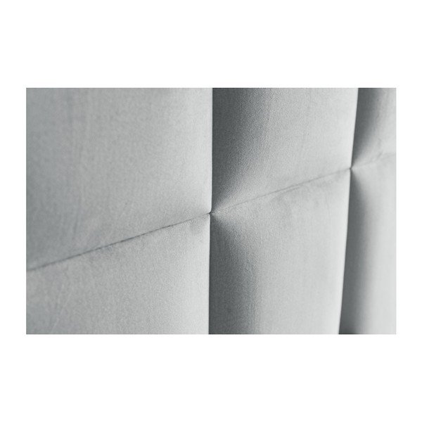 Gaiši pelēka atsperu gulta ar veļas kasti 200x200 cm Flip – Ropez-image-3