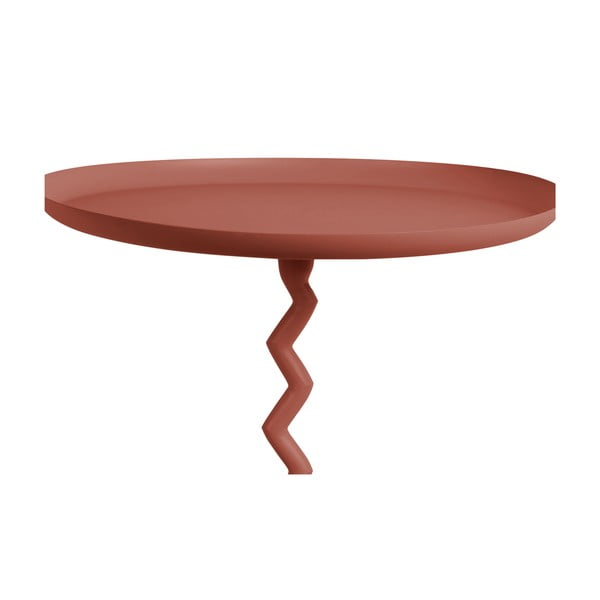 Metāla apaļš sānu galdiņš ø 40 cm Zig Zag – Leitmotiv-image-1