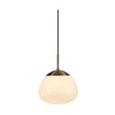 Balta/misiņa krāsas stikla piekaramā lampa ø 25 cm Rise – Markslöjd