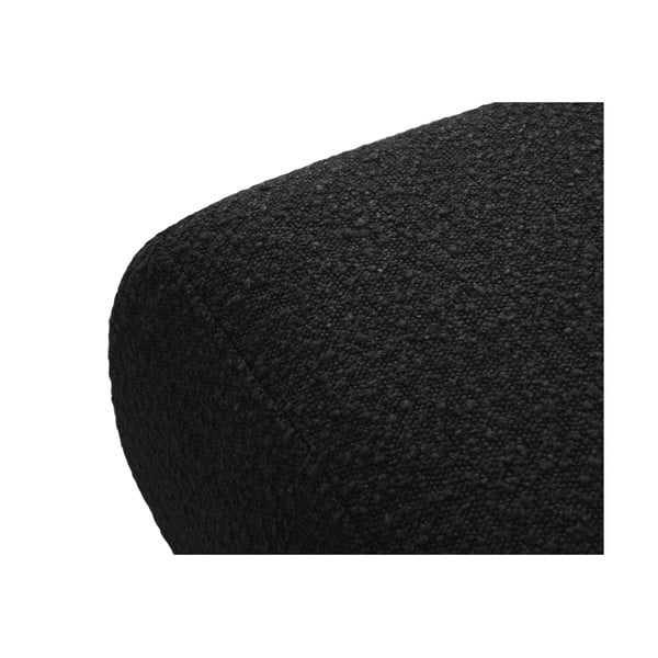 Melns pufs no buklē auduma Molino – Micadoni Home-image-2