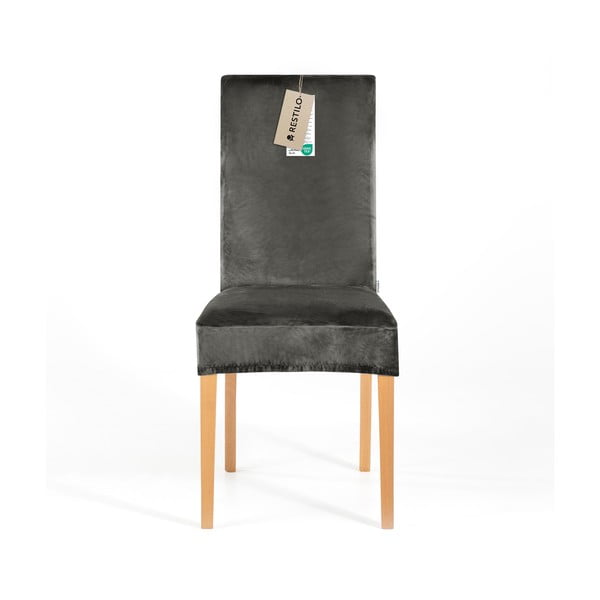 Pelēki uzvelkami pārvalki krēslam (4 gab.) 48 cm Sento – Restilo-image-2