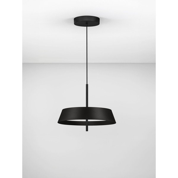 Matēti melna alumīnija LED piekaramā lampa ar regulējamu spilgtumu ø 45 cm Velio – Nova Luce-image-3